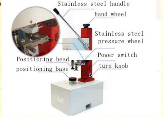 Machine de rabattement de couverture de fiole semi automatique pharmaceutique en aluminium de haute qualité d'équipement industriel