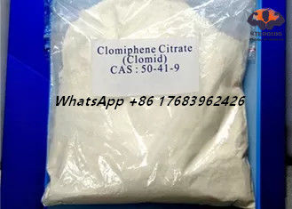 La pureté Clomiphene de 99% citratent la poudre cristalline blanche CAS 50-41-9 de Clomid d'anti stéroïdes d'oestrogène